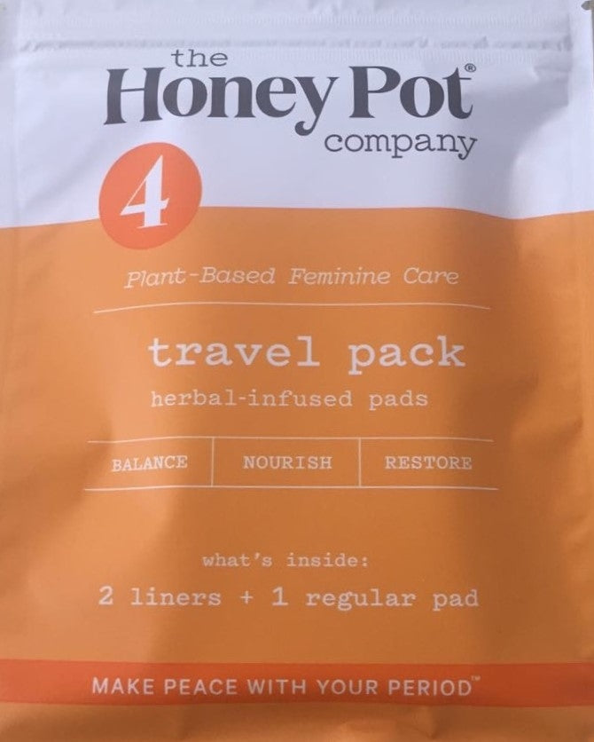 THE HONEY POT COMPANY Travel Pack - Herbal Infused Pads (2 Liners + 1 –  COCOTIQUE